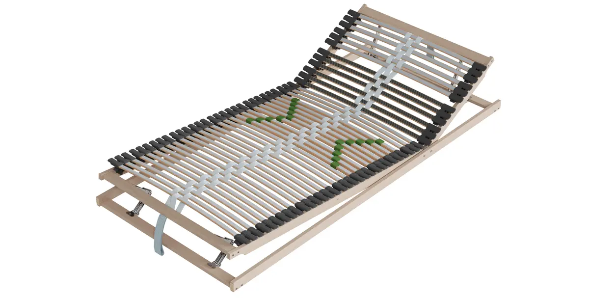 Lattenrost Alpin Schlafsysteme Alpin-C-KF - 90x200cm, Kopf-/Fußteil manuell verstellbar