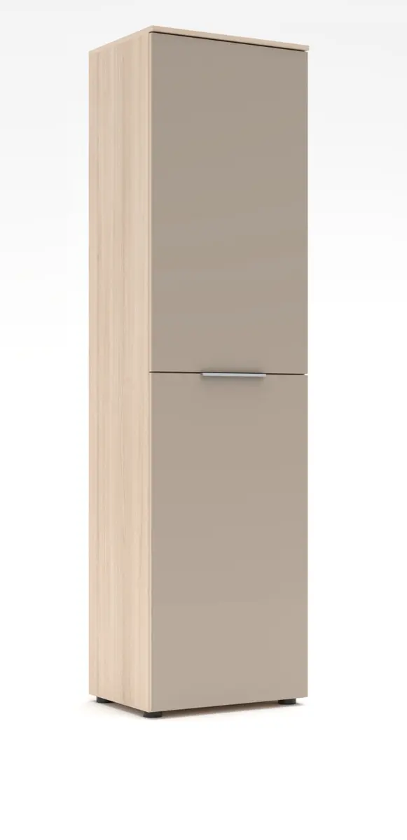 Garderobenschrank - B ca. 53 cm, Riva Eiche Nachbildung, Kaschmir