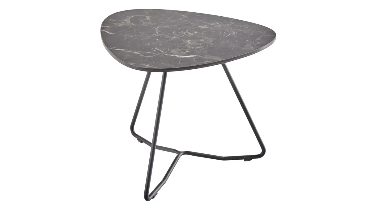 Couchtisch Oliva - LBH ca. 42x40x33 cm, HPL, Anthrazit