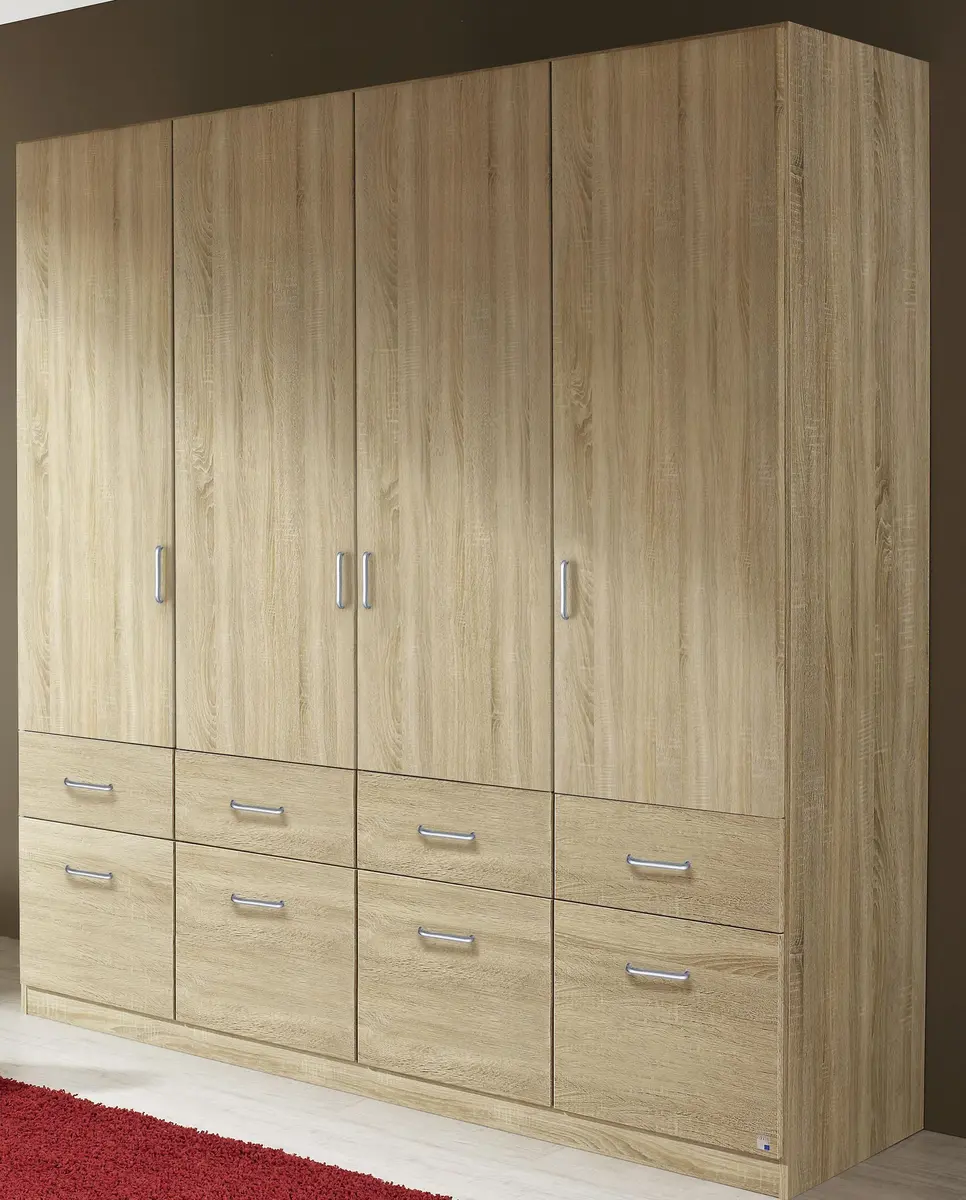 Drehtürenschrank- B ca. 181 cm, Eiche Dekor