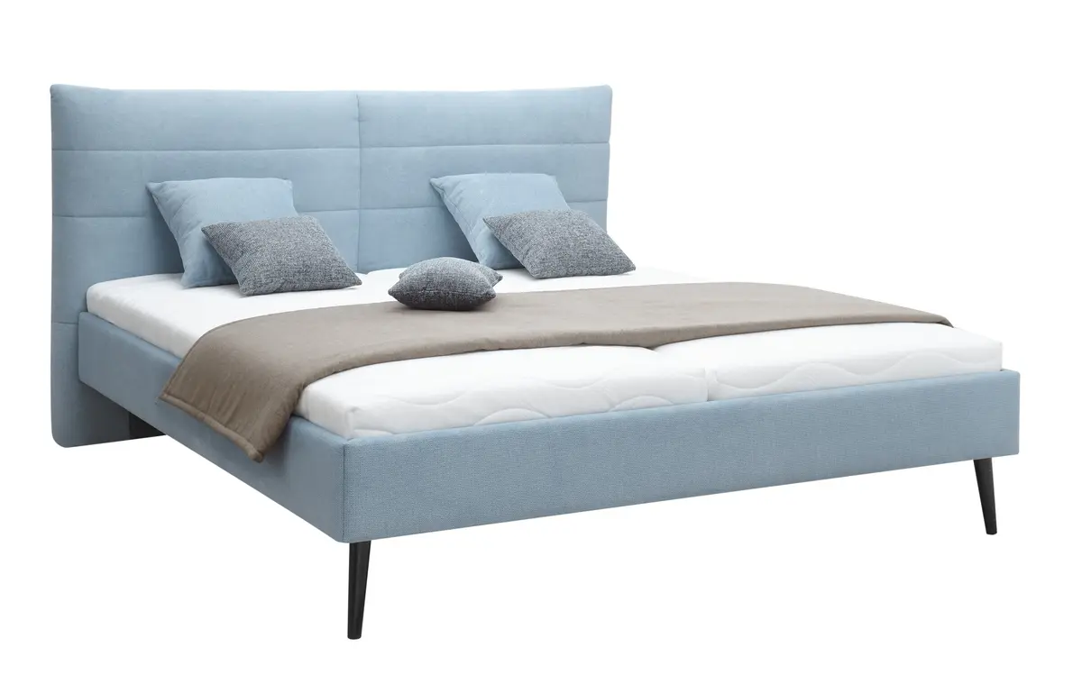 Polsterbett EM Maribor - Liegefläche ca. 180x200 cm, Stoff, blau