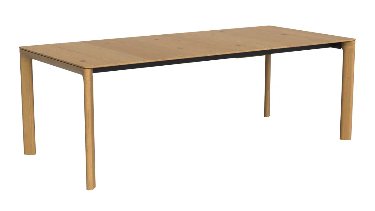 Esstisch 3400 - ausziehbar, LB ca. 220x100cm, Asteiche massiv