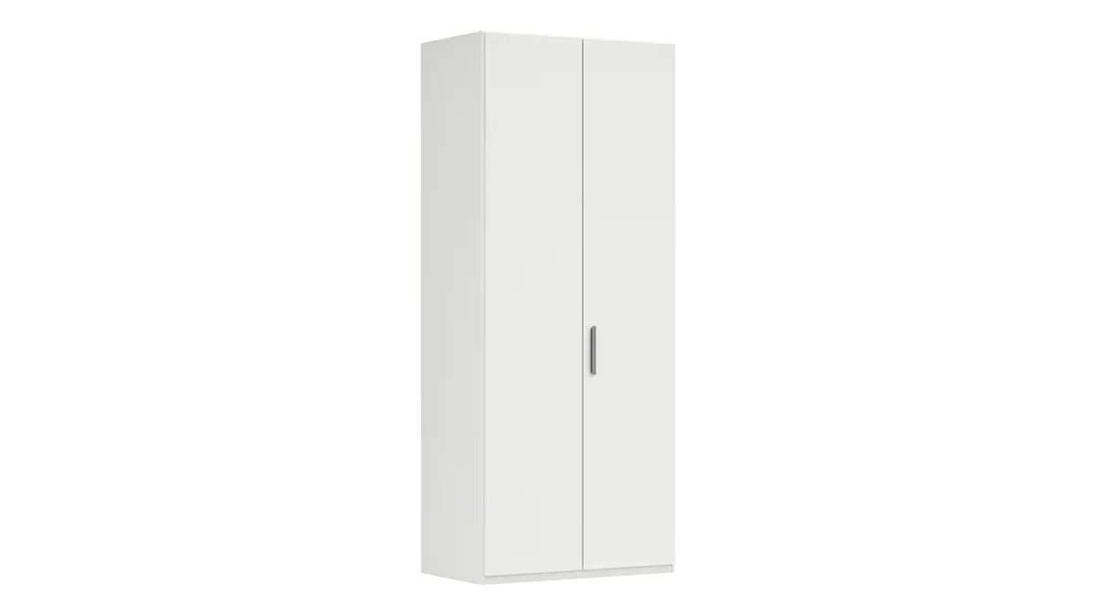 Drehtürenschrank Viana - B. ca. 101 cm, Lack, Weiß