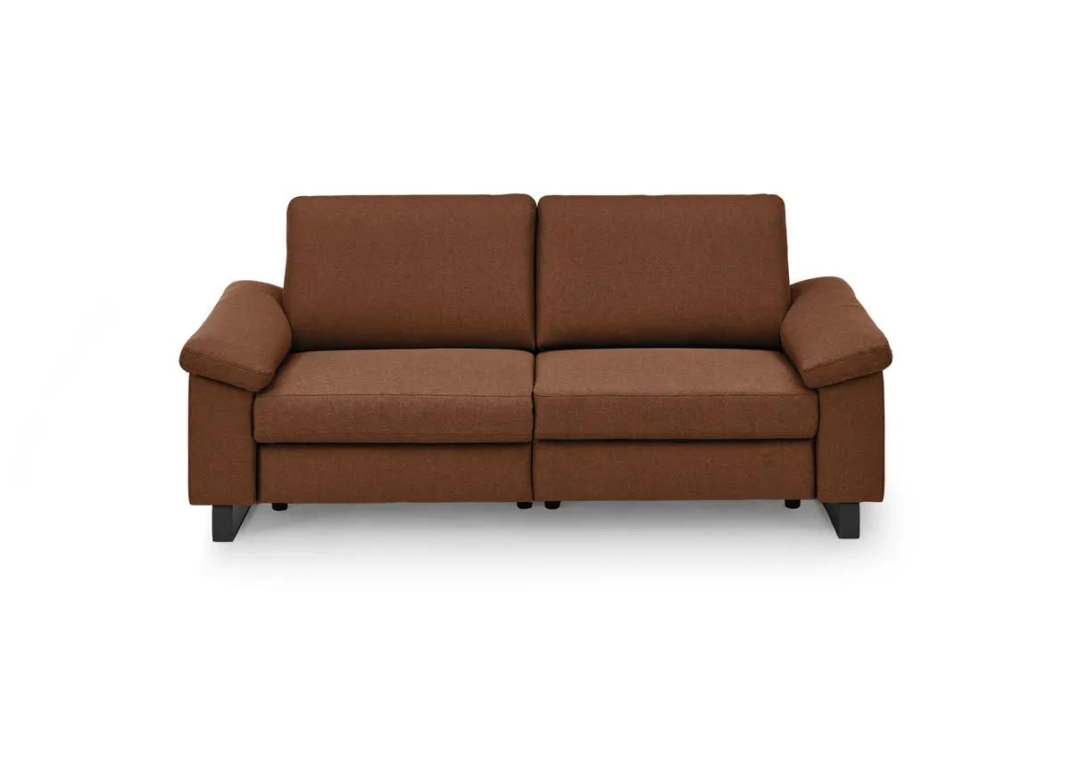 Sofa CALM PLUS 2.0 - 3-Sitzer, Relaxfunktion teilmotorisch, Stoff, Kupfer