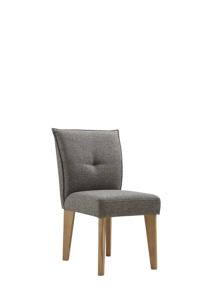 Stuhl Rosita - Stoff, Graubraun