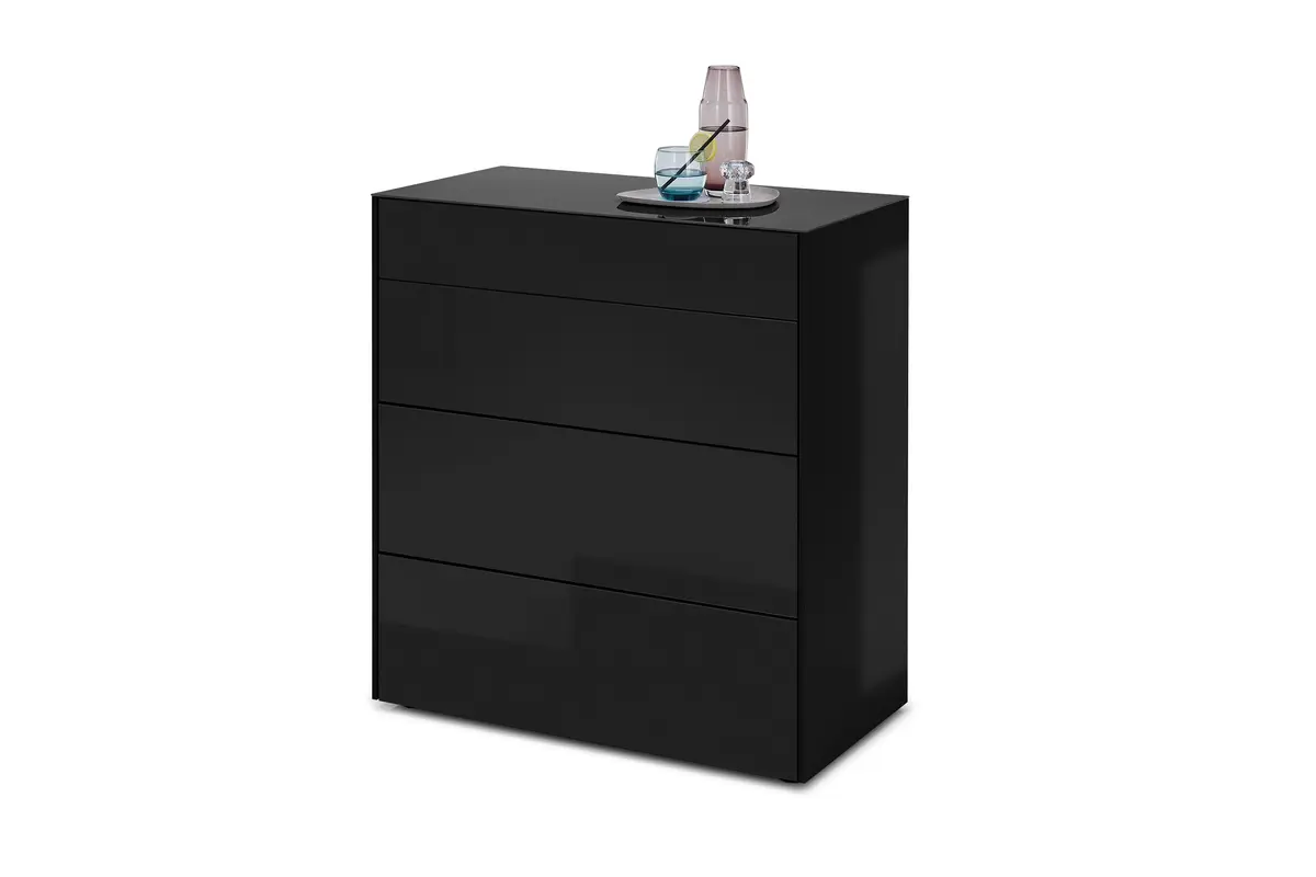 Kommode - B ca. 82 cm, Vulkanschwarz