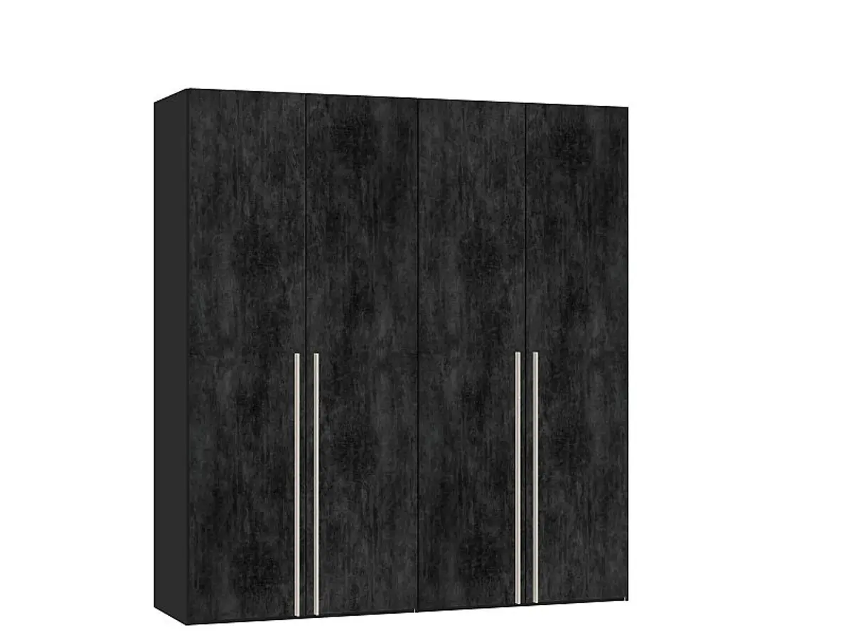 Drehtürenschrank JOIN IT- B ca. 202 cm., Schwarz, Graphit