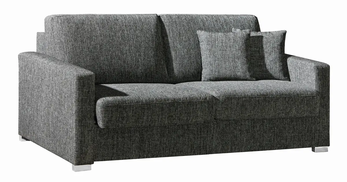 Doppelliege - mit Schlaffunktion, Stoff, Anthrazit