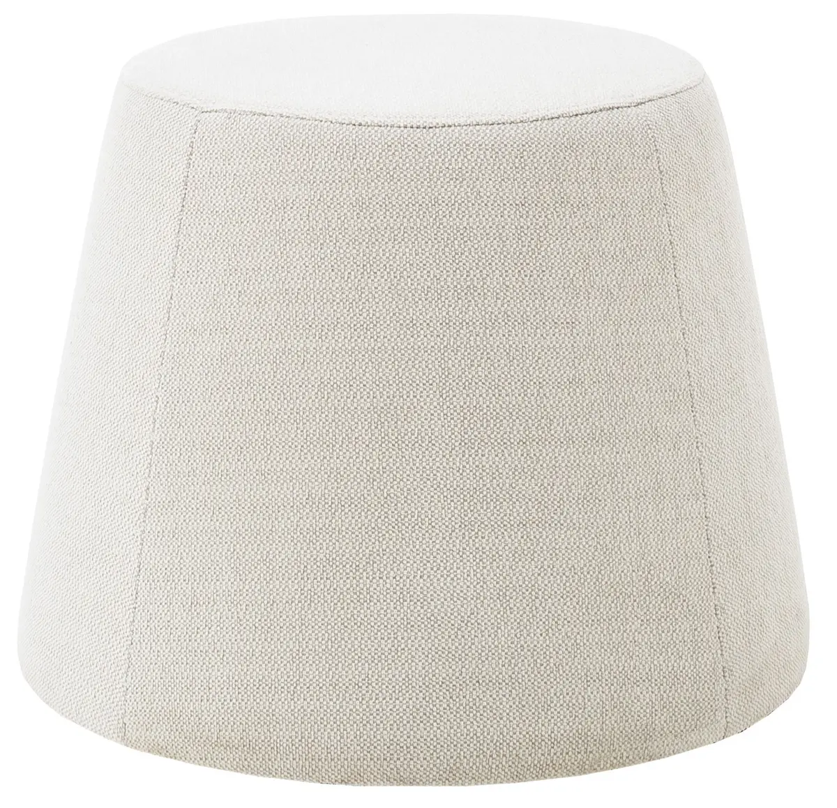 Hocker, LBH ca. 53x53x42 cm, Stoff, Creme