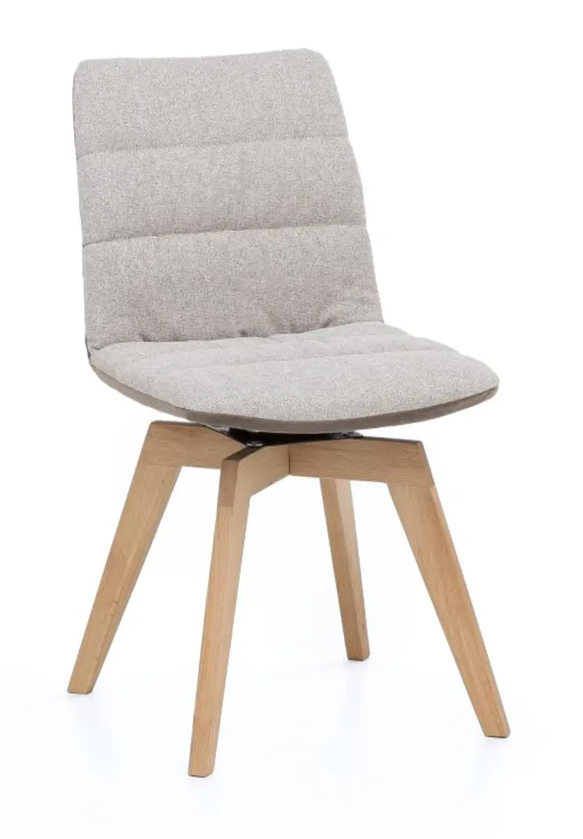 Stuhl - drehbar, Stoff, Rücken Schlamm, Sitz Taupe