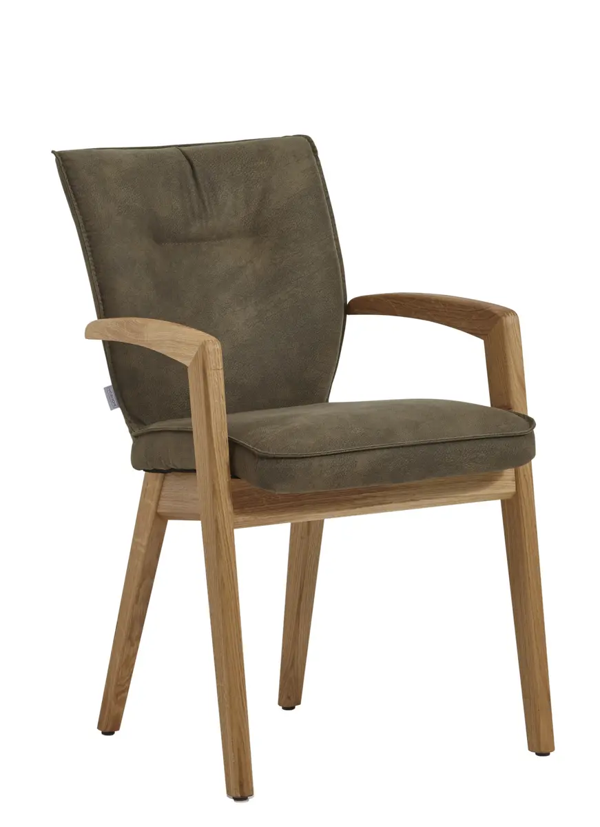 Armlehnstuhl Wilshere - Stoff, Dunkelgrün