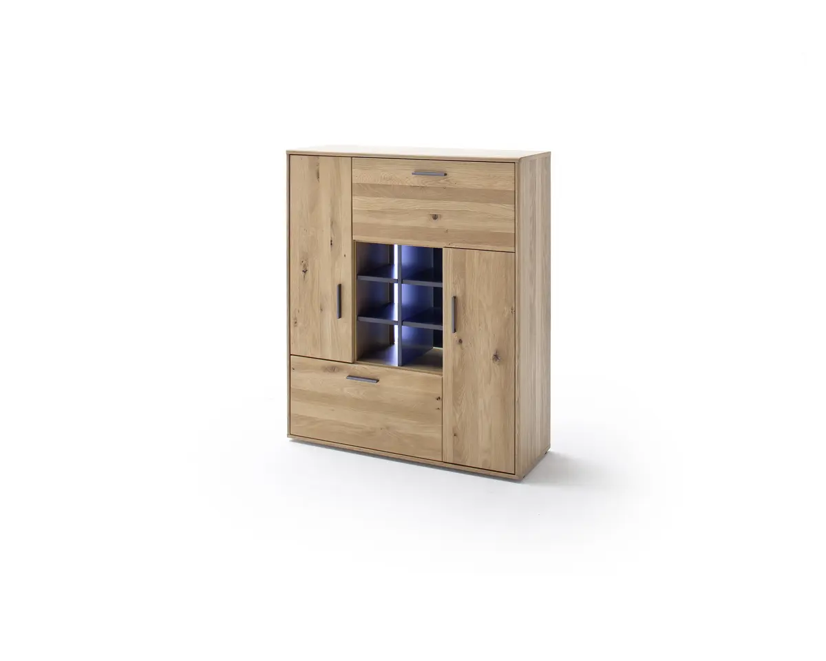 Sidebaord - mit Beleuchtung, Eiche teilmassiv