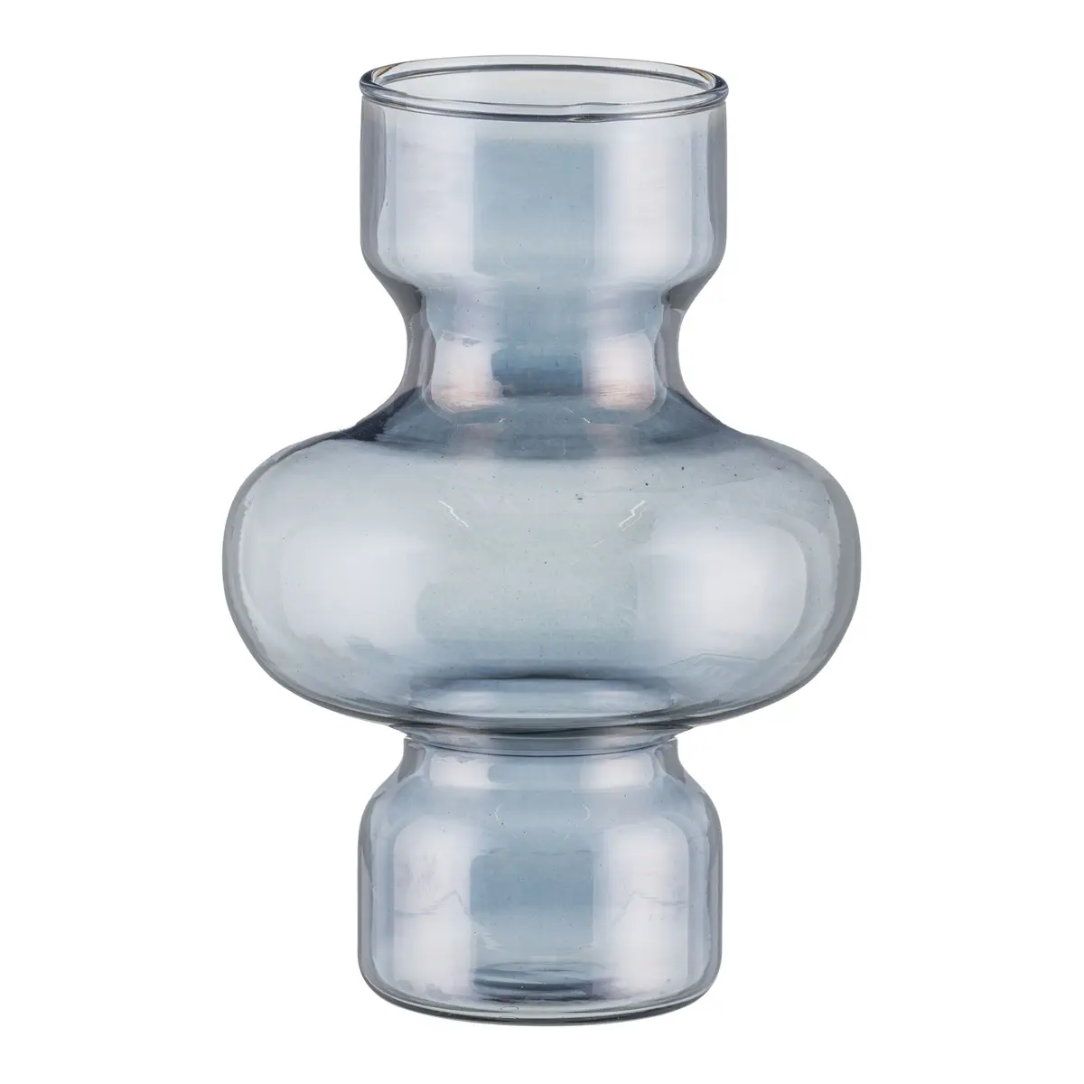 Deko-Vase - DH ca. 15x22 cm, Rauchgrau