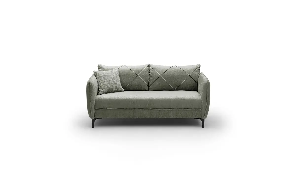 Sofa JERINA - 2,5-Sitzer, Stoff, Grün