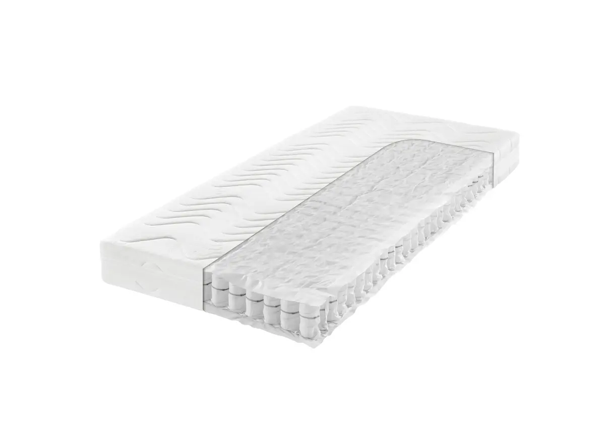 7-Zonen-Tonnentaschenfederkern-Matratze- Ligefläche ca. 200x200 cm, Mittel