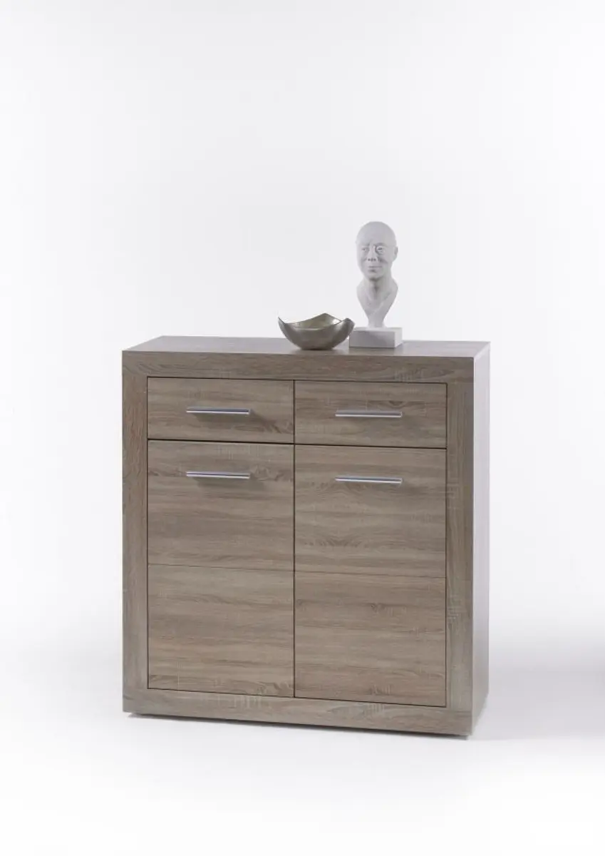 Kommode - B ca. 82 cm, Sonoma Eiche Nachbildung