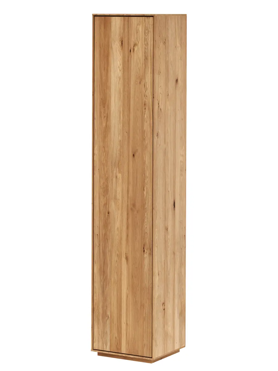 Vitrine Saratoga - links, Wildeiche massiv, natur geölt