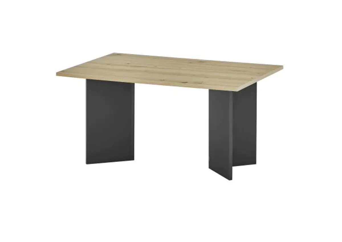 Couchtisch - LB ca. 86x58 cm, Artisan Eiche Nachbildung, Grau