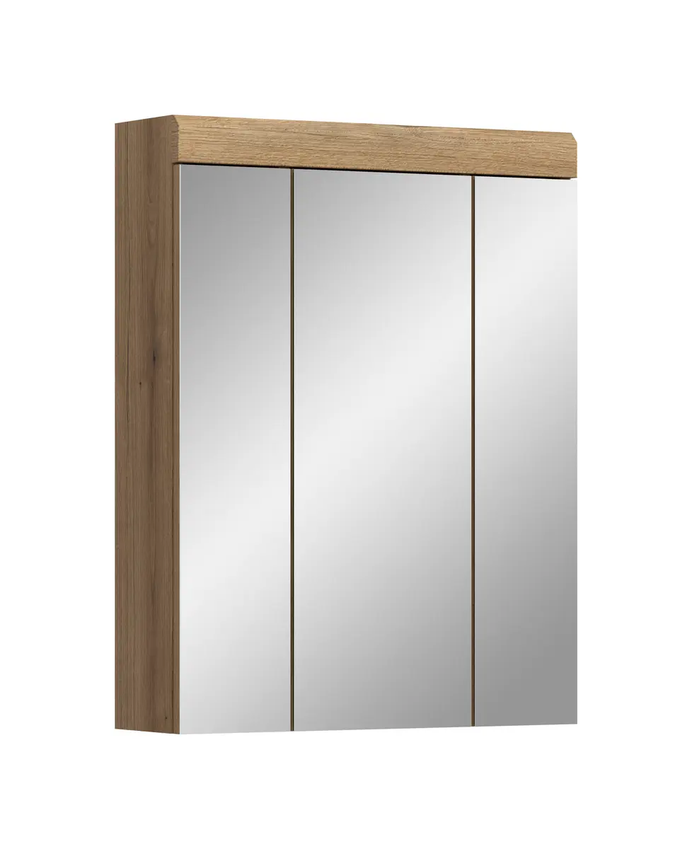 Spiegelschrank - B ca. 60 cm, Evoke Eiche Nachbildung