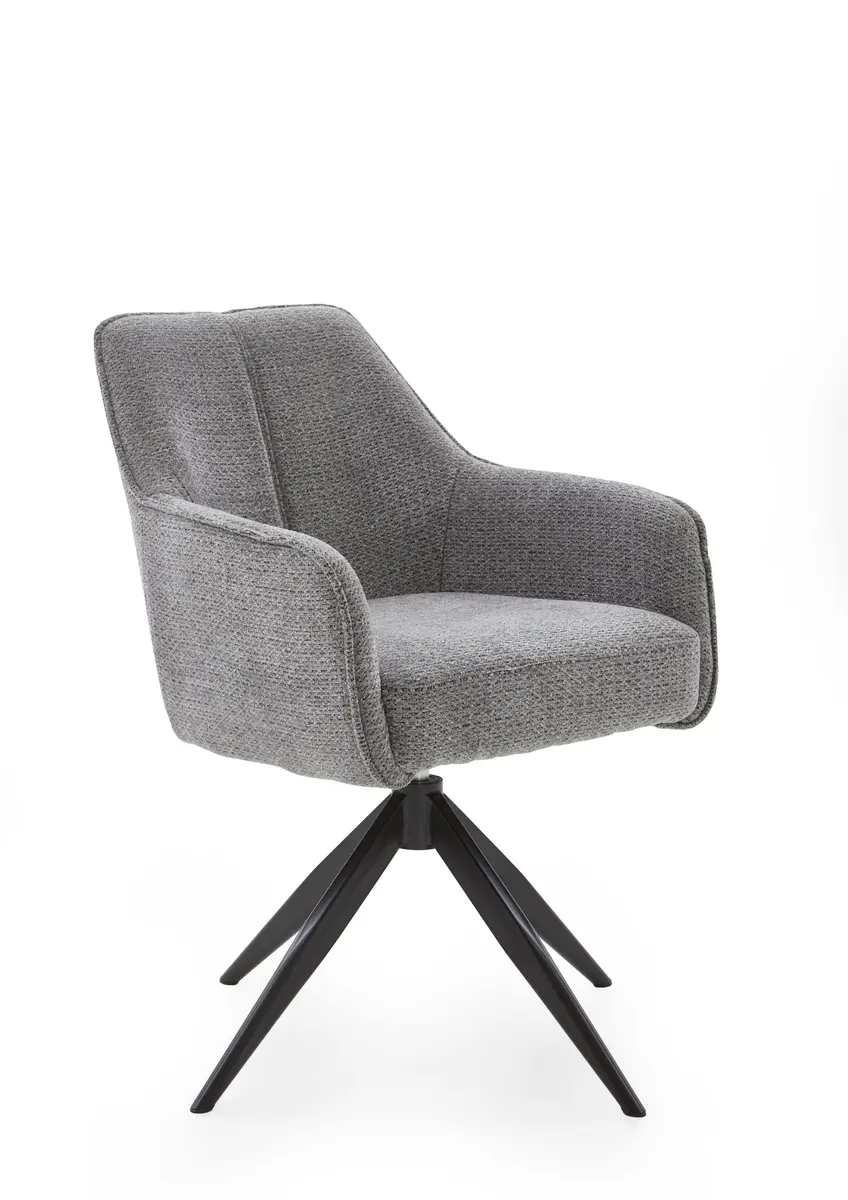 Stuhl EM Simuni - Stoff, grau