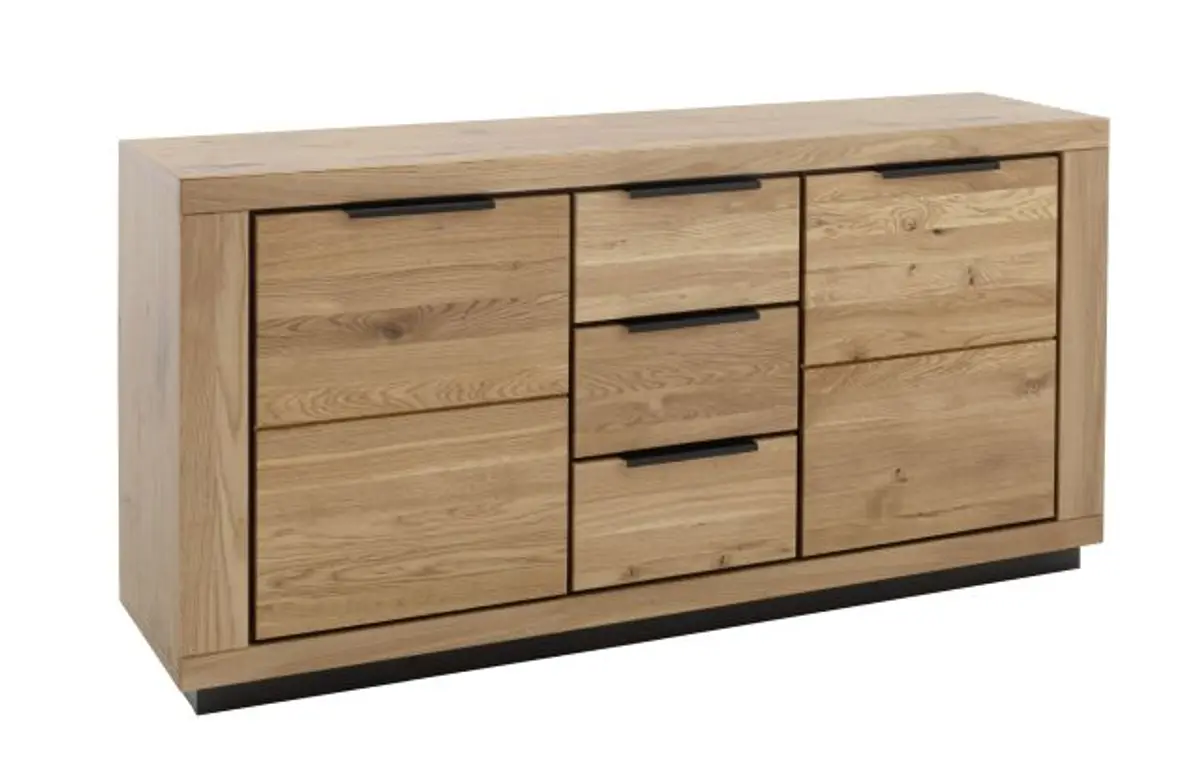 Sideboard - B ca. 163 cm, Wildeiche massiv geölt