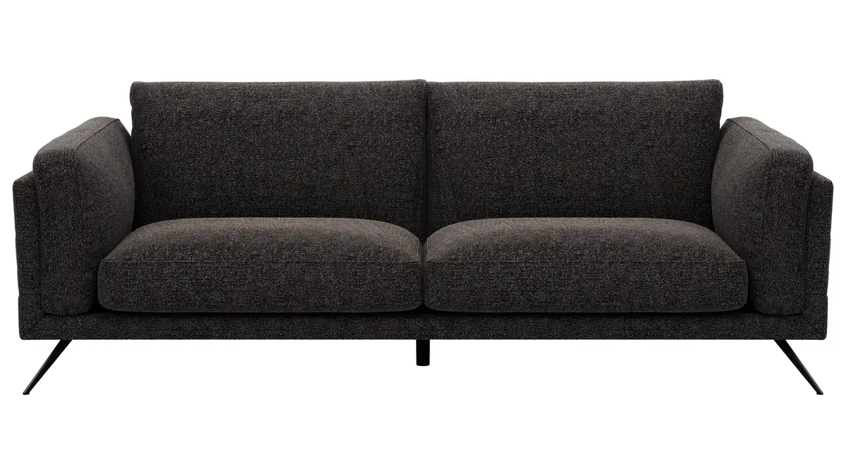 Sofa Valdemoro - 3-Sitzer, Stoff, Anthrazit