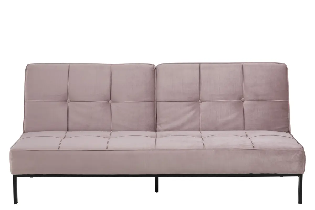 Schlafsofa - Stoff, Rosé