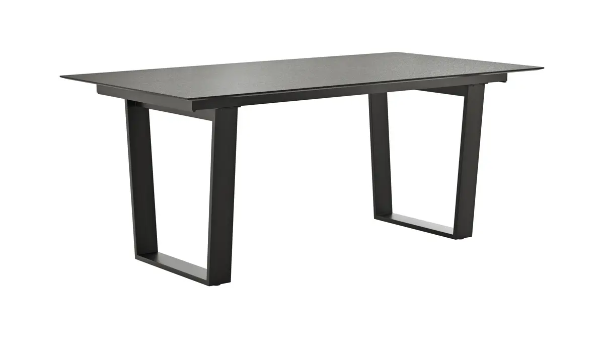 Esstisch Dinner - LB ca. 180x95 cm, Kunststoff, Dunkelgrau