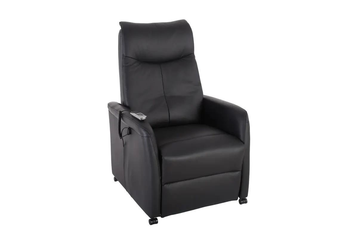 TV-Sessel MITCH - Relaxfunktion, Kunstleder, Schwarz