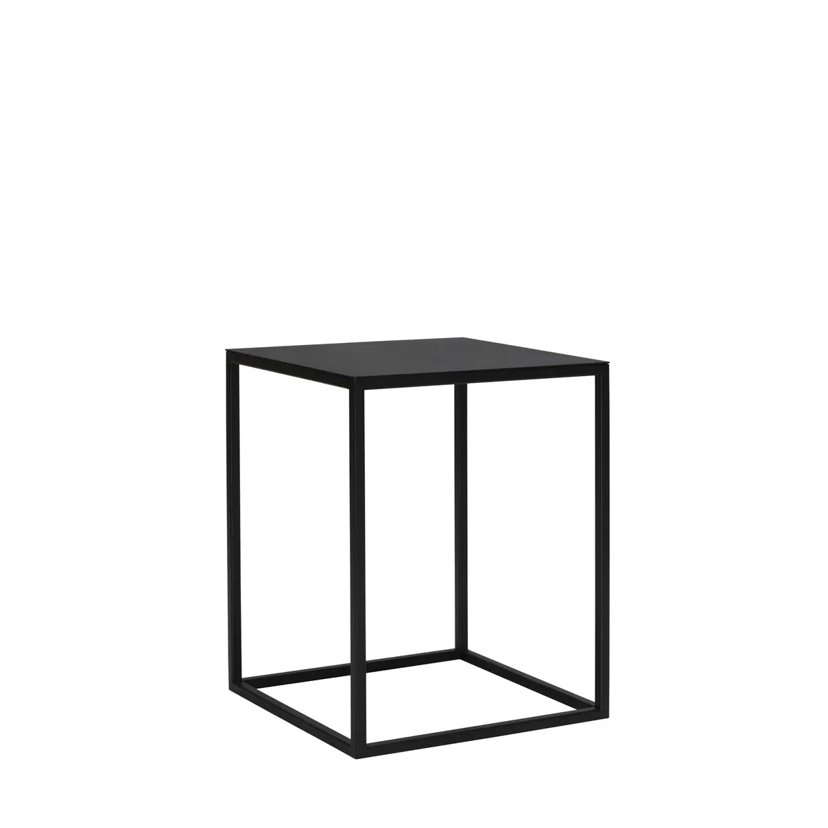 Beistelltisch Kai - LBH ca. 40x40x50 cm, Metall, Schwarz