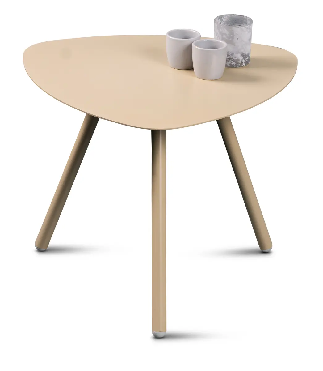 Beistelltisch - LB ca. 50x50 cm, Cremeweiß