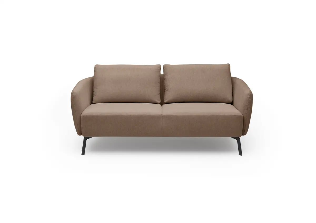 Sofa CARLLOTA - 2,5-Sitzer, Stoff, Taupe