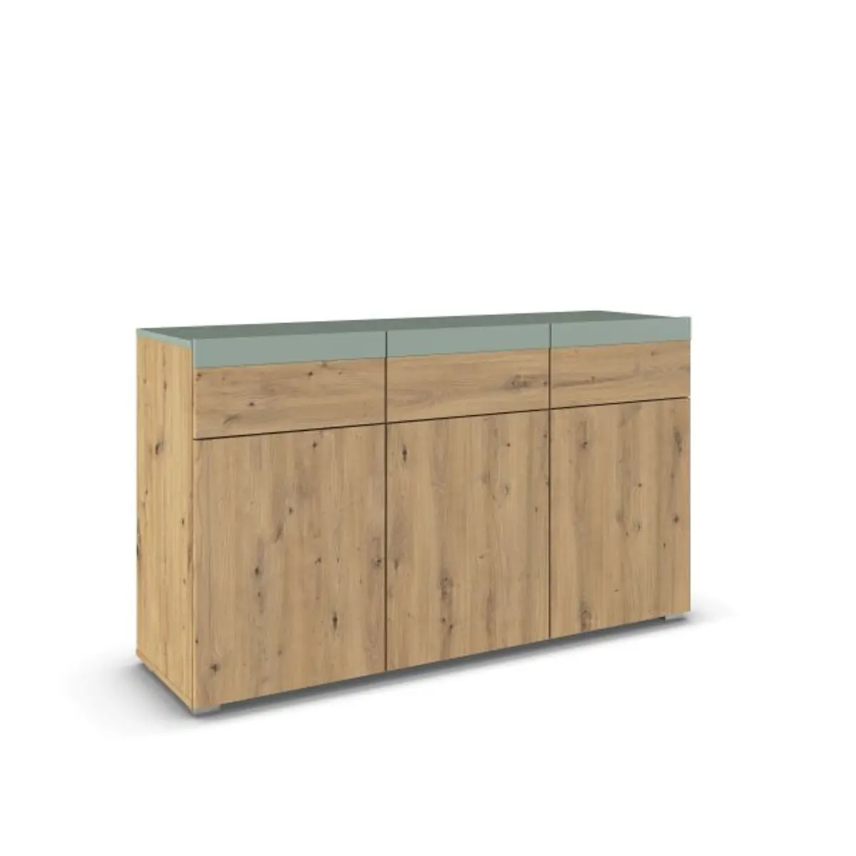 Kommode ROMANA- Eiche Dekor, Salbei