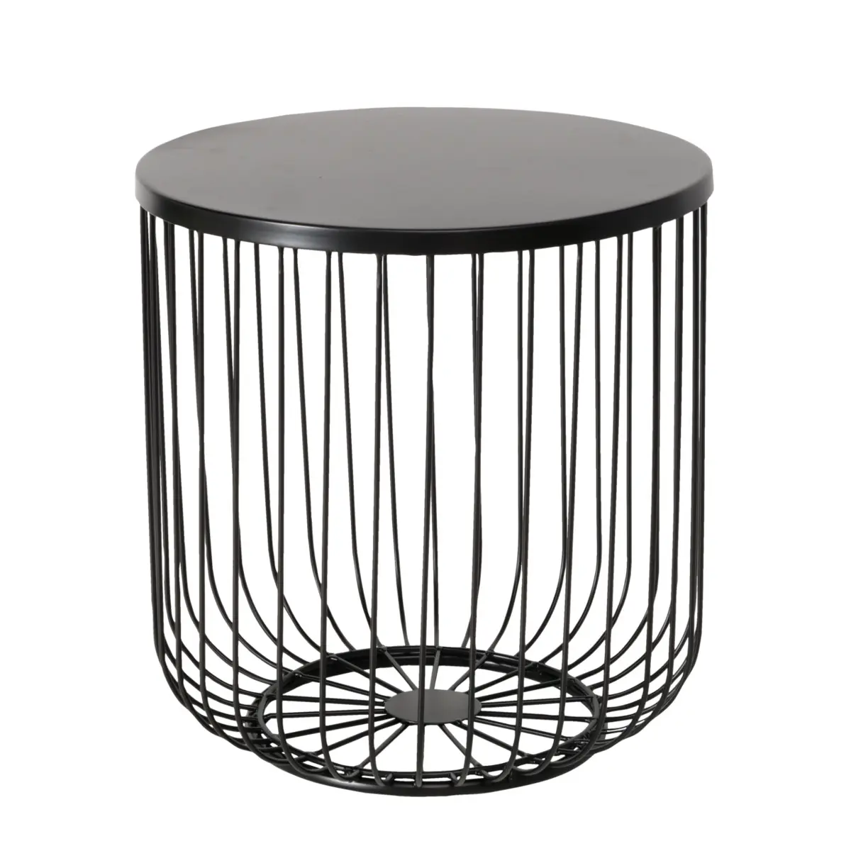 Beistelltisch - LBH ca. 45x45x47cm, Schwarz