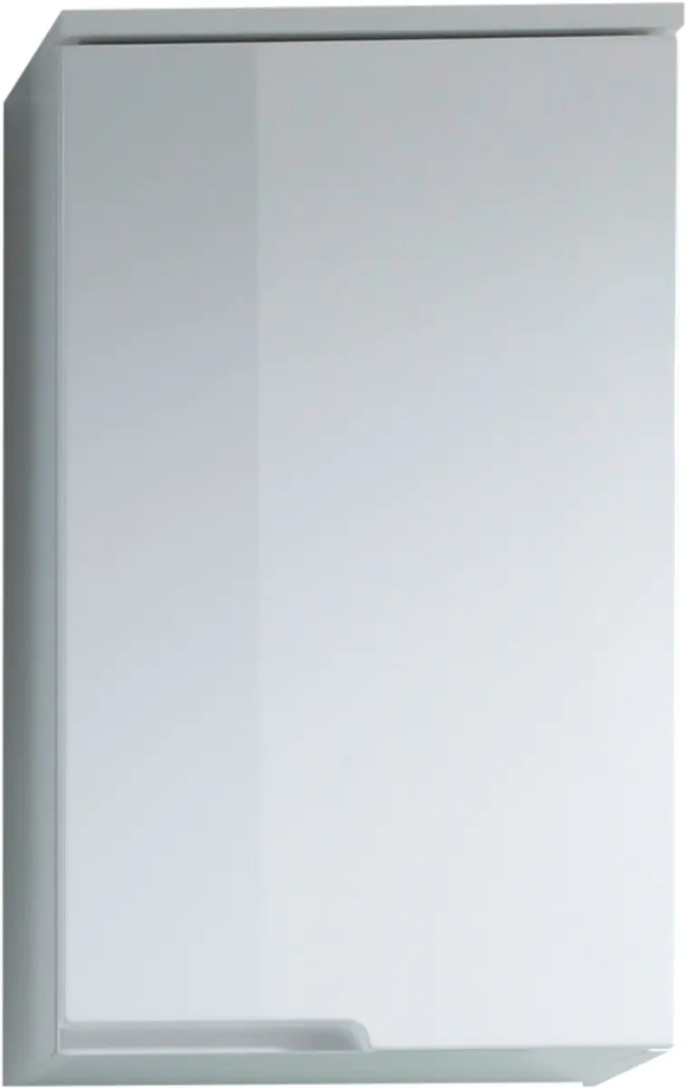 Hängeschrank- B ca. 40 cm, Weiß, Weiß Hochglanz
