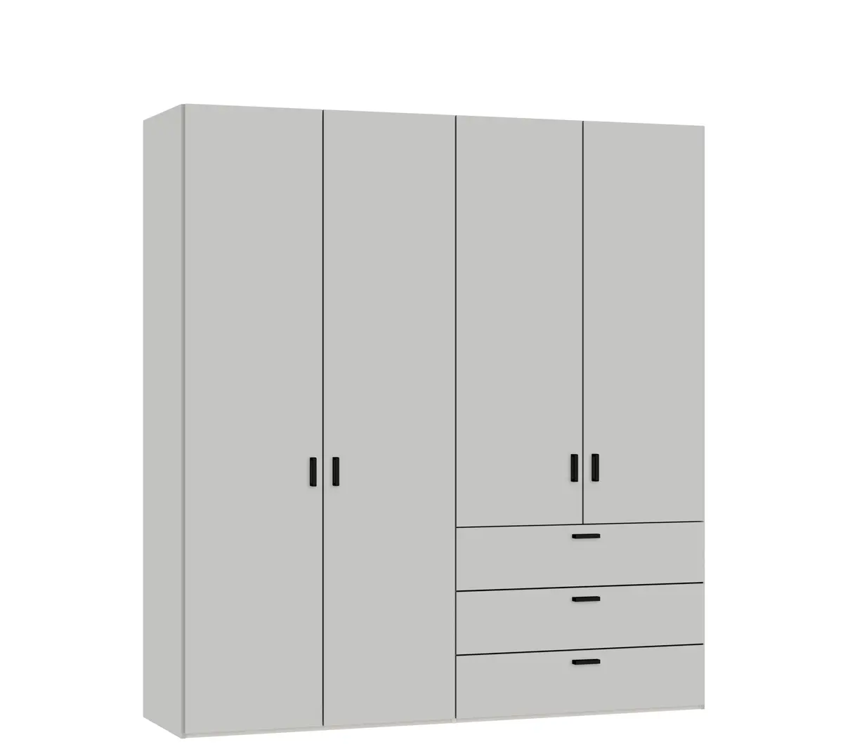 Drehtürenschrank JOIN IT- B ca. 202 cm, Hellgrau