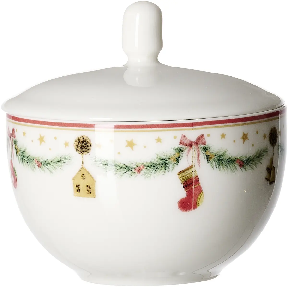 Zuckerdose - Weiß, D ca. 9 cm