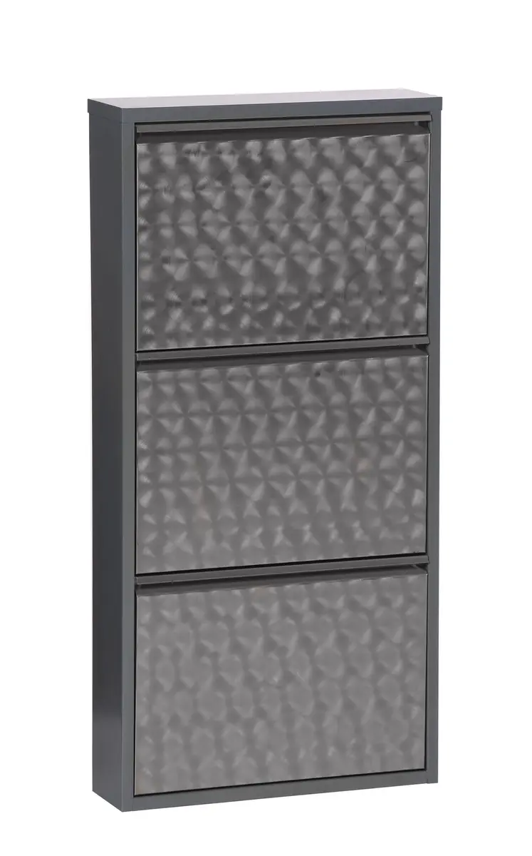 Schuhschrank - B ca. 50 cm, Dunkelgrau