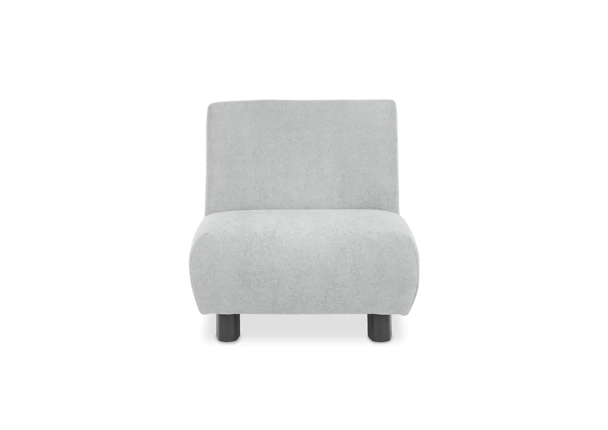 Faltsessel EBBY - ohne Armlehne inkl. Schlaffunktion, Stoff, Grau