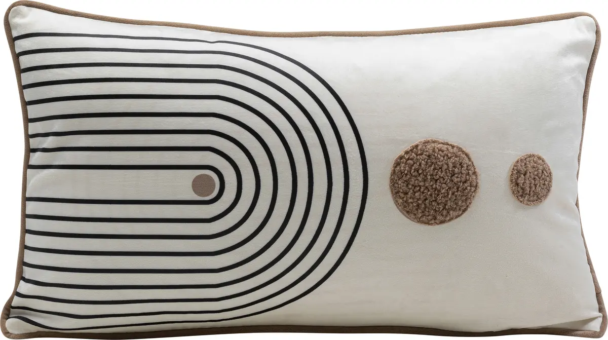 Deko-Kissen- LB ca. 60x50 cm, Creme