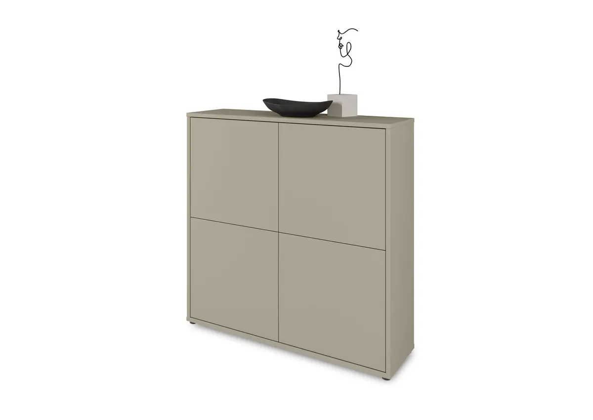 Kommode FAID- B ca. 124 cm, Taupe