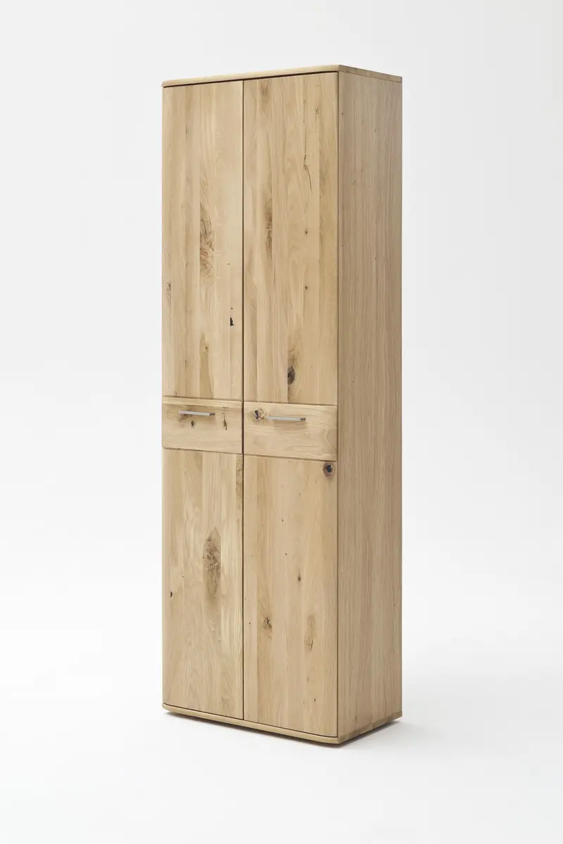 Garderobenschrank - Balkeneiche teilmassiv