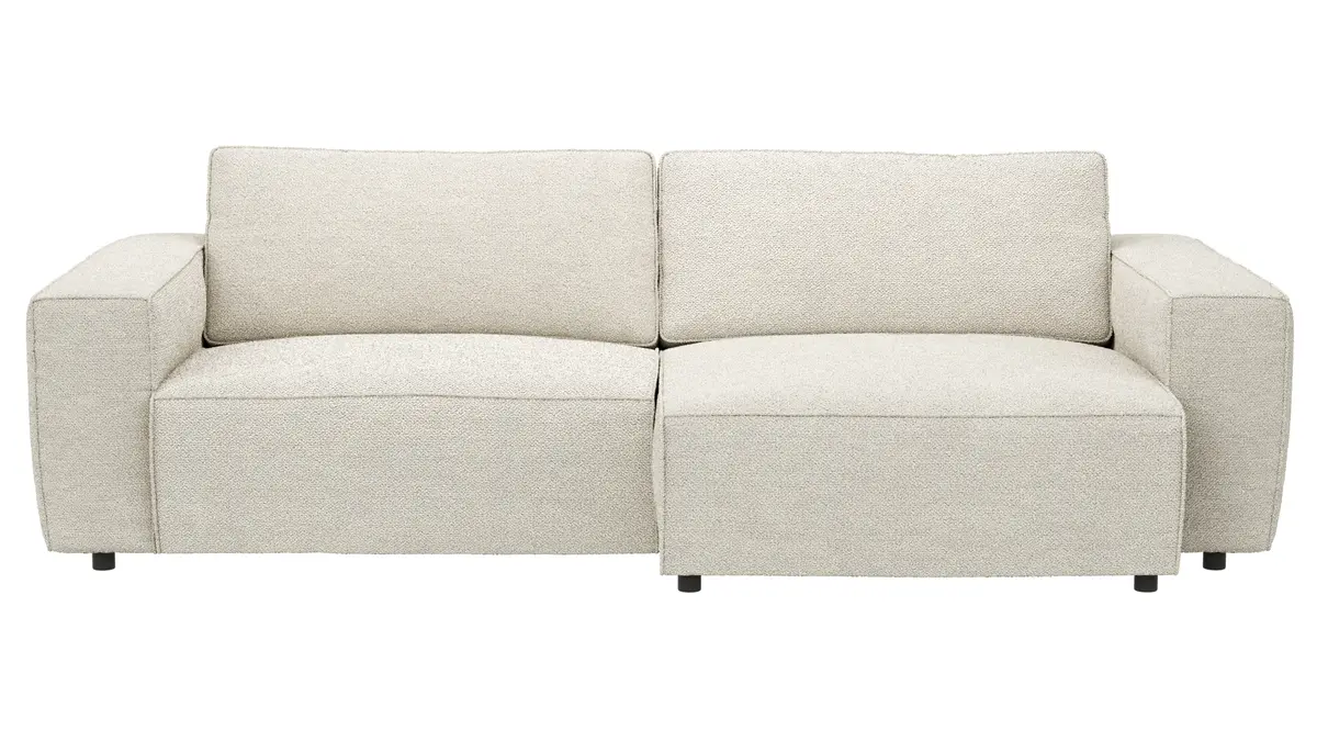 Sofa Lilaia - 1,5-Sitzer XL mit 1,5-Sitzer XL Tief, Stoff, Creme