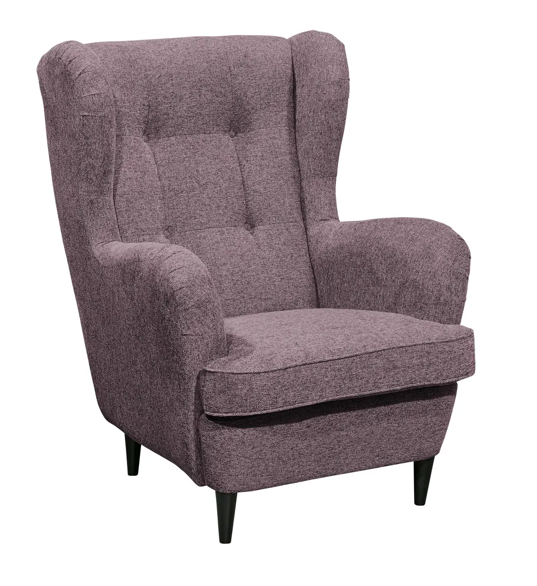 Sessel - Webstoff, Aubergine