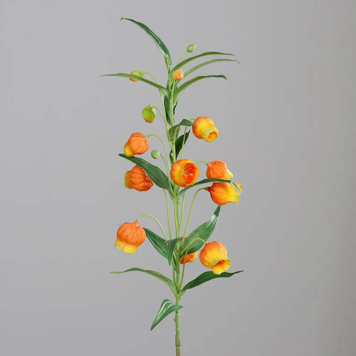 Lampion-Blume - LB ca. 73x17 cm, Orange/Grün