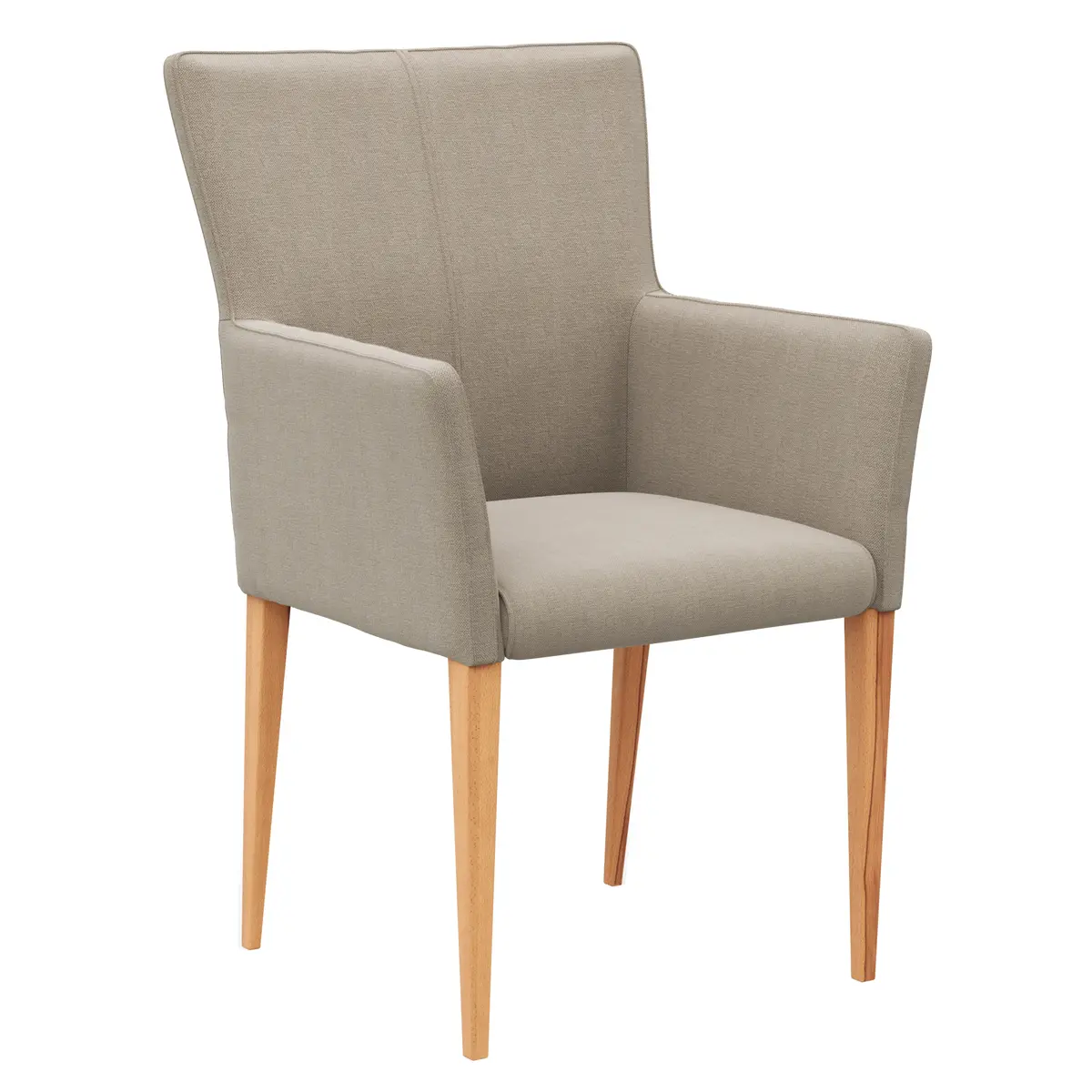 Armlehnstuhl Cosyra - Stoff, Beige