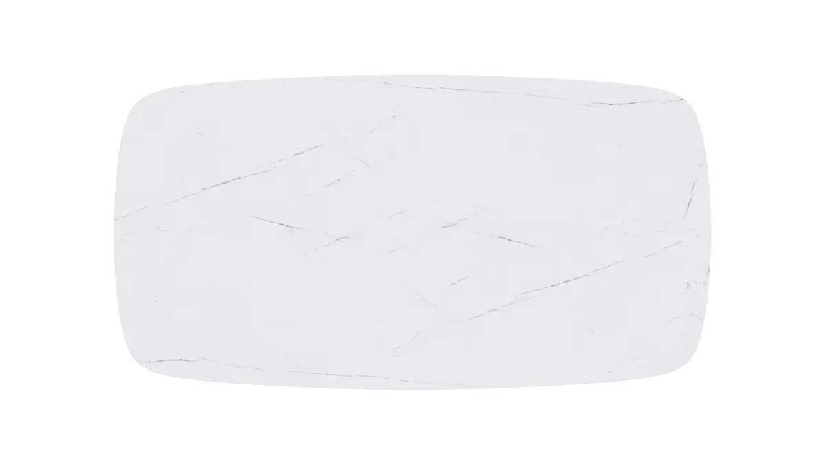 Esstisch Jari - LB ca. 180x95 cm, Keramik, Weiß