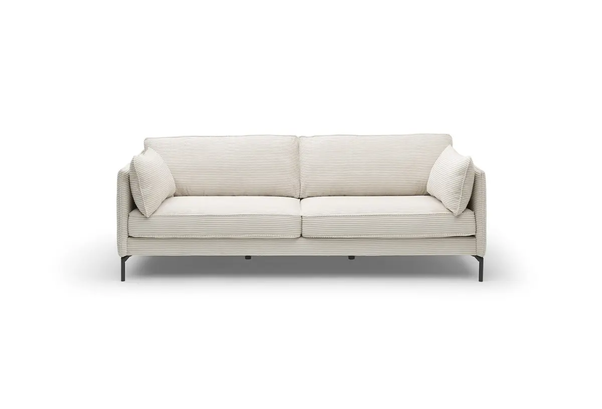 Sofa- 3,5-Sitzer, Stoff, Creme