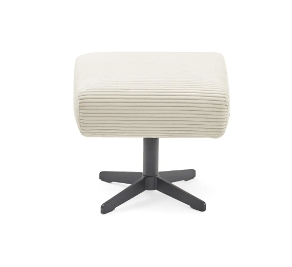 Hocker EILA - Stoff, Creme