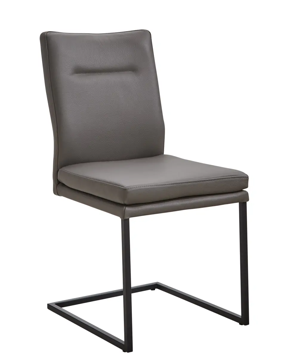 Freischwinger 3190 - Leder, Grau